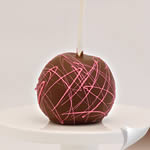 Fancy Schmancy Apple - Pink Swishes