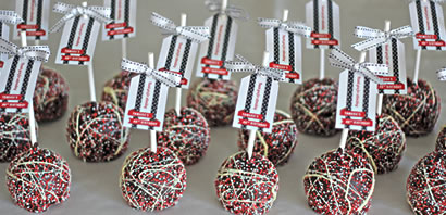 picture of carame chocolate apple